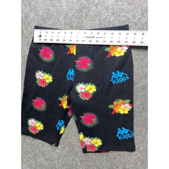 Kappa Shorts Womens Large Multicolor Hawaiian Floral Compression Skin Fit Waist - Picture 2 of 13